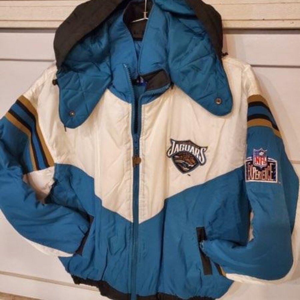 Jacksonville Jaguars vintage heavyweight jacket with removable hood